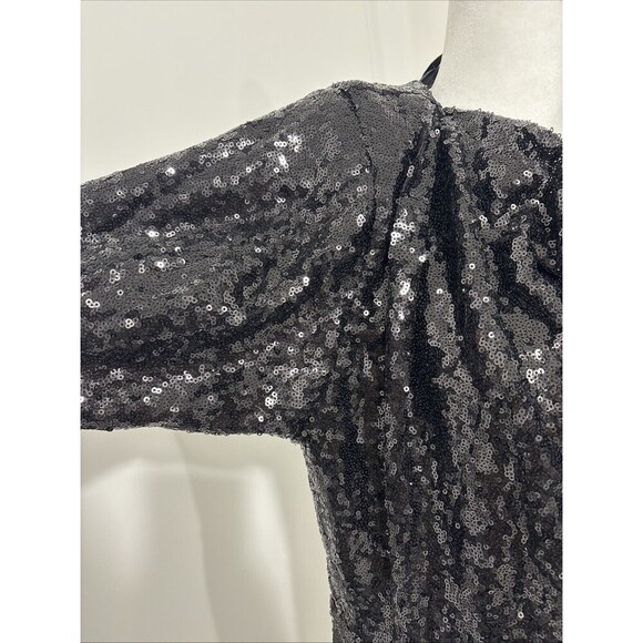 New Tularosa Deja Mini Dress in Black Sequin Embellished Women's Size Small - Picture 9 of 12